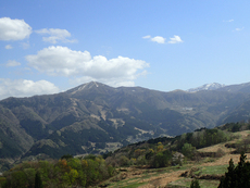 View from Yoshitaki Camp of Mt. Hichibuse